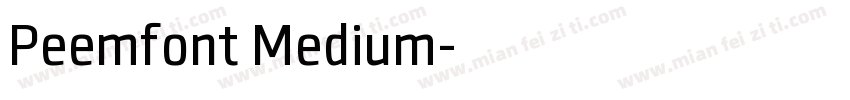 Peemfont Medium字体转换